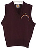 Embroidered Wine Sleeveless Sweater Vest #6600-1848-Grade K-6
