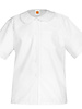 Embroidered White Short Sleeve Peter Pan Blouse #9380/9681-1848-Grade K-3