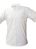 Embroidered White Short Sleeve Pinpoint Oxford Shirt #8192-Grade K-3