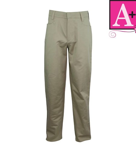 School Apparel Khaki Mid-rise Pant #7540