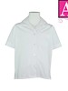 School Apparel White Short Sleeve Pointed Collar Blouse #9480