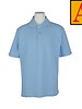 School Apparel Light Blue Short Sleeve Pique Polo #8760-00