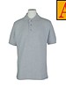 School Apparel A+ Ash Grey Short Sleeve Pique Polo #8761