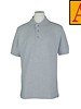 School Apparel Ash Grey Short Sleeve Pique Polo #8761-00