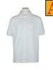 School Apparel White Short Sleeve Pique Polo #8761-00