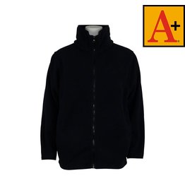 School Apparel Navy Blue Full Zip Fleece Jacket #6202