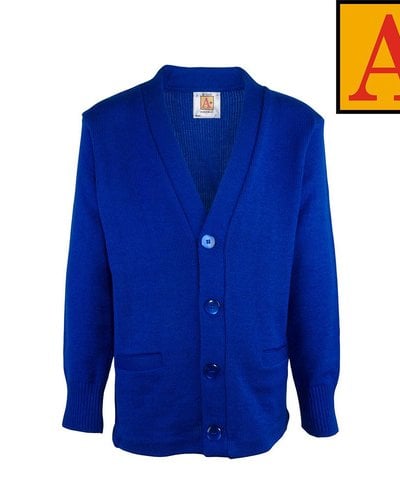 School Apparel A+ Mayfair Blue Cardigan Sweater #6300 School Apparel A+ Mayfair Blue Cardigan Sweater #6300