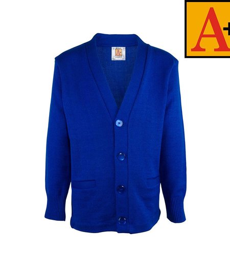School Apparel Mayfair Blue Cardigan Sweater #6300-00