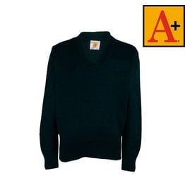 School Apparel A+ Green Pullover Sweater #6500