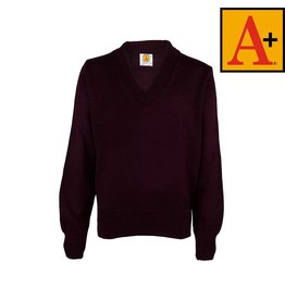 School Apparel A+ Wine Pullover Sweater #6500