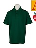 Embroidered Green Short Sleeve Pique Polo #8760-1814-Grade K-8