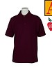 Embroidered Wine Short Sleeve Pique Polo #8760-1828-Grade K-8