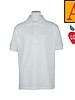 Embroidered White Short Sleeve Pique Polo #8761-1815