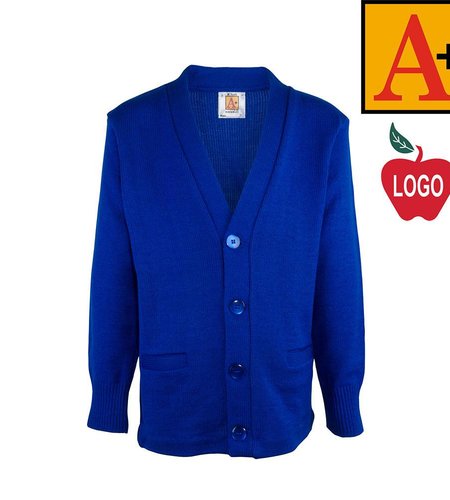 Embroidered Mayfair Blue Cardigan Sweater #6300