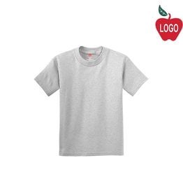 Heat Press Ash Grey Short Sleeve Tee #2000-1817-Grade 3-8