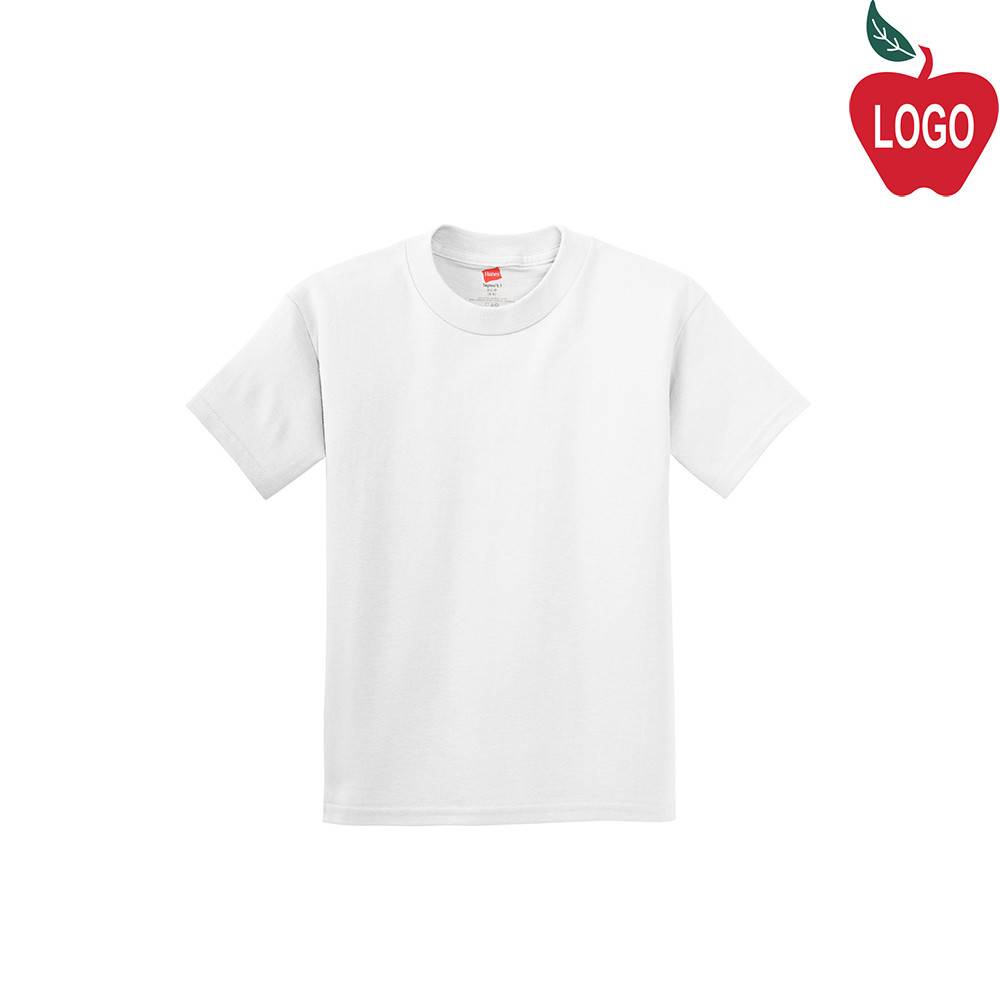 hanes white t