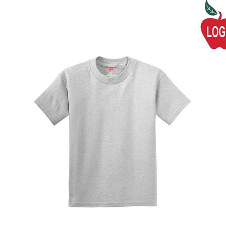 Heat Press Ash Grey Short Sleeve Tee #5450-1849-Grade TK-8