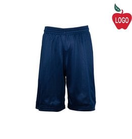 Heat Press Navy Blue Mesh Athletic Shorts #058