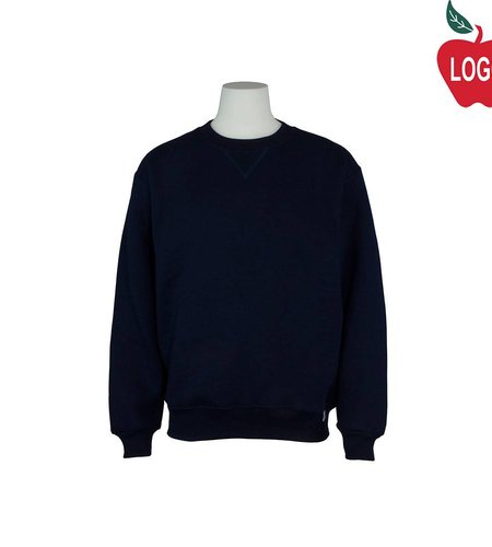 Navy Blue Crew-neck Sweatshirt #998