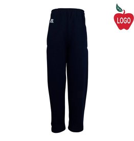 Embroidered Navy Blue Sweatpants #596
