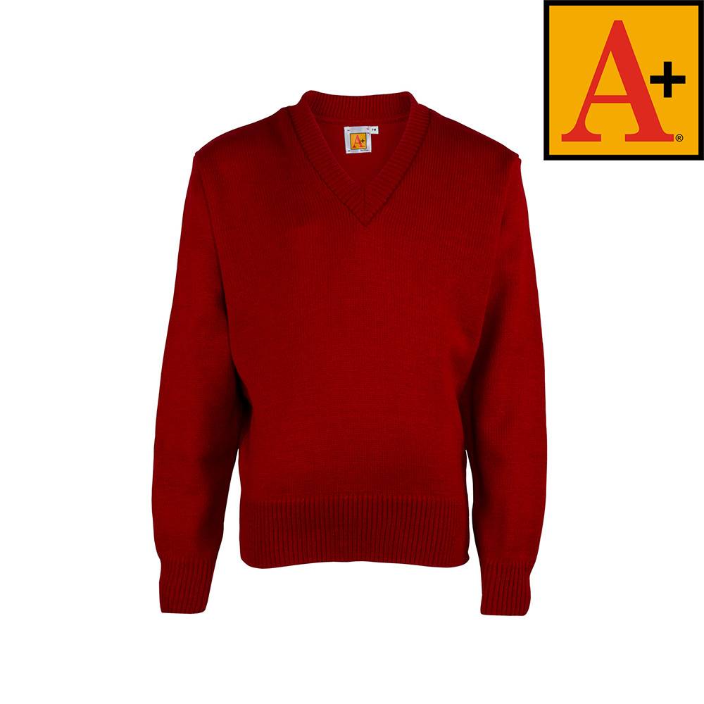 Lipstick Red Pullover Sweater #6500