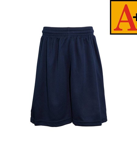 School Apparel Navy Blue Mesh Athletic Shorts #6212-00