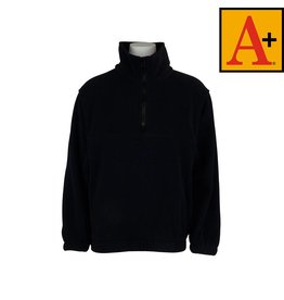 School Apparel Navy Blue Half Zip Fleece Jacket #6235