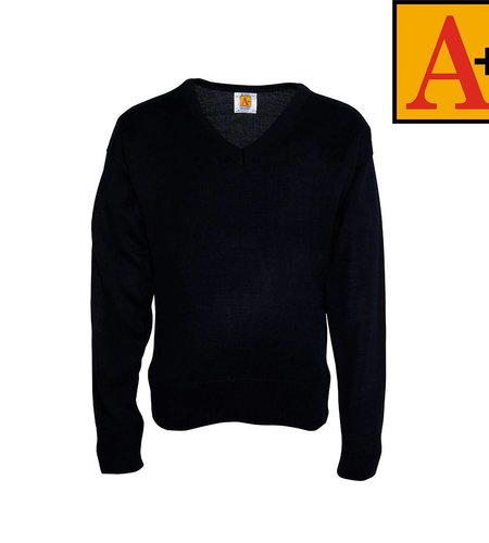 School Apparel Navy Blue Fine Gauge Pullover Sweater #6432