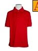 School Apparel A+ Red Short Sleeve Jersey Polo #8320