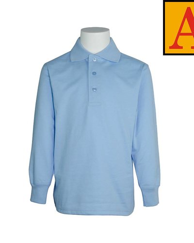 light blue polo long sleeve