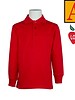 Embroidered Red Long Sleeve Jersey Polo #8326-1820-Grade PK-8