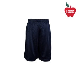 Heat Press Navy Blue Mesh Athletic Shorts #8173