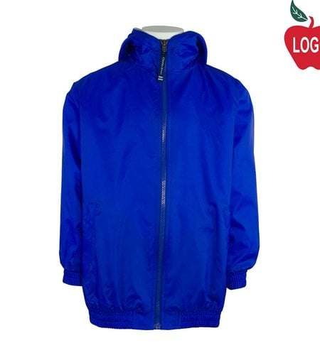 Embroidered Royal Blue Hooded Nylon Jacket #8921-1826-Grade PRESCHOOL-8