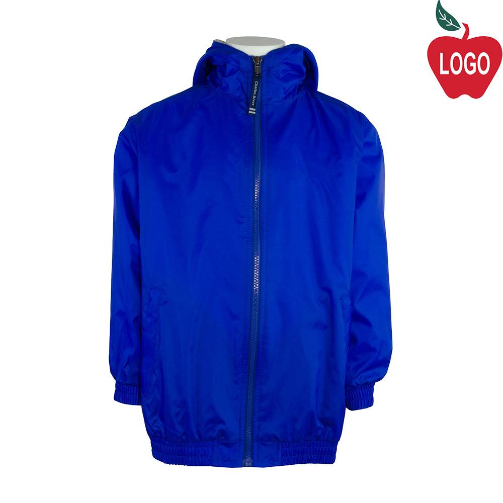 Royal Blue Hooded Nylon Jacket #8921