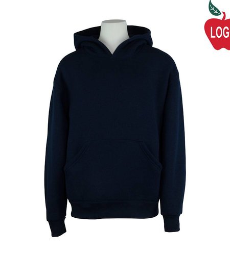 Heat Press Navy Blue Hooded Pullover Sweatshirt #6246-1853-Grade K-8