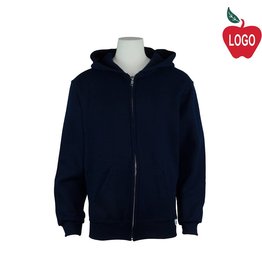 Navy Blue Zip Hooded Sweatshirt #997