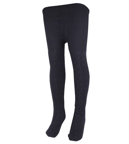 School Apparel Navy Blue Cable Knit Tights #400