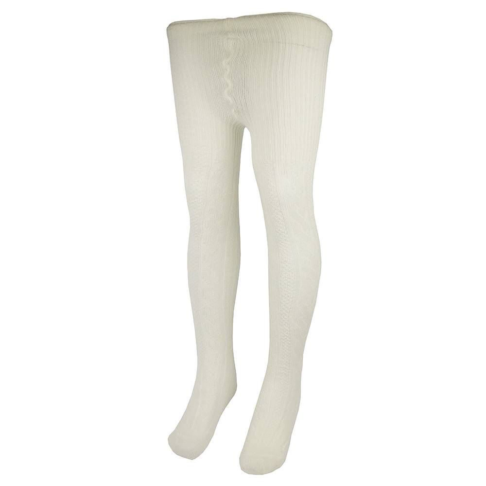 White Cable Knit Tights #400 - Merry Mart Uniforms
