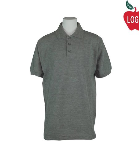 Universal Grey Short Sleeve Pique Polo #U838