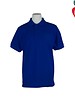 Embroidered Royal Blue Short Sleeve Pique Polo #8747