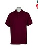 Embroidered Wine Short Sleeve Pique Polo #8760