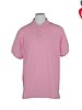 Universal Pink Pique Polo with Black Logo #U838