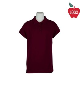 Embroidered Wine Short Sleeve Pique Polo #EM-9735-1830