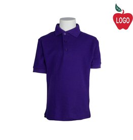 Heat Press Purple Short Sleeve Pique Polo #8747-1850