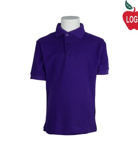 Heat Press Purple Short Sleeve Pique Polo #8747-1850