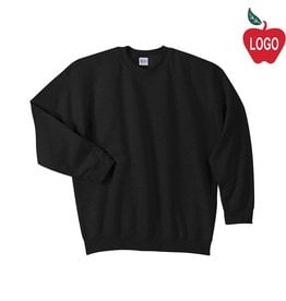 Gildan Black Crew-neck Sweatshirt #18000