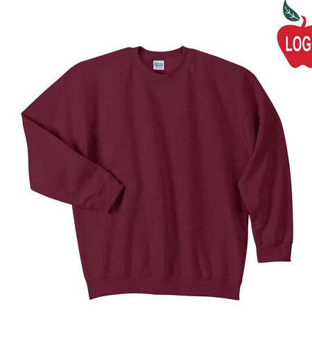 Embroidered Wine Crew-neck Sweatshirt #18000