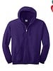 Heat Press Purple Full Zip Hood Sweatshirt #18600