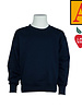 Embroidered Navy Blue Zip Hood Sweatshirt #6247-1829-Grade PK-8