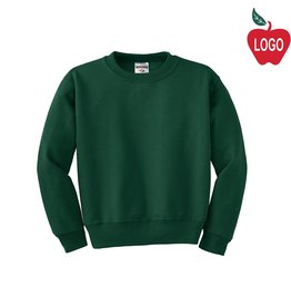Jerzees Green Crew-neck Sweatshirt #562
